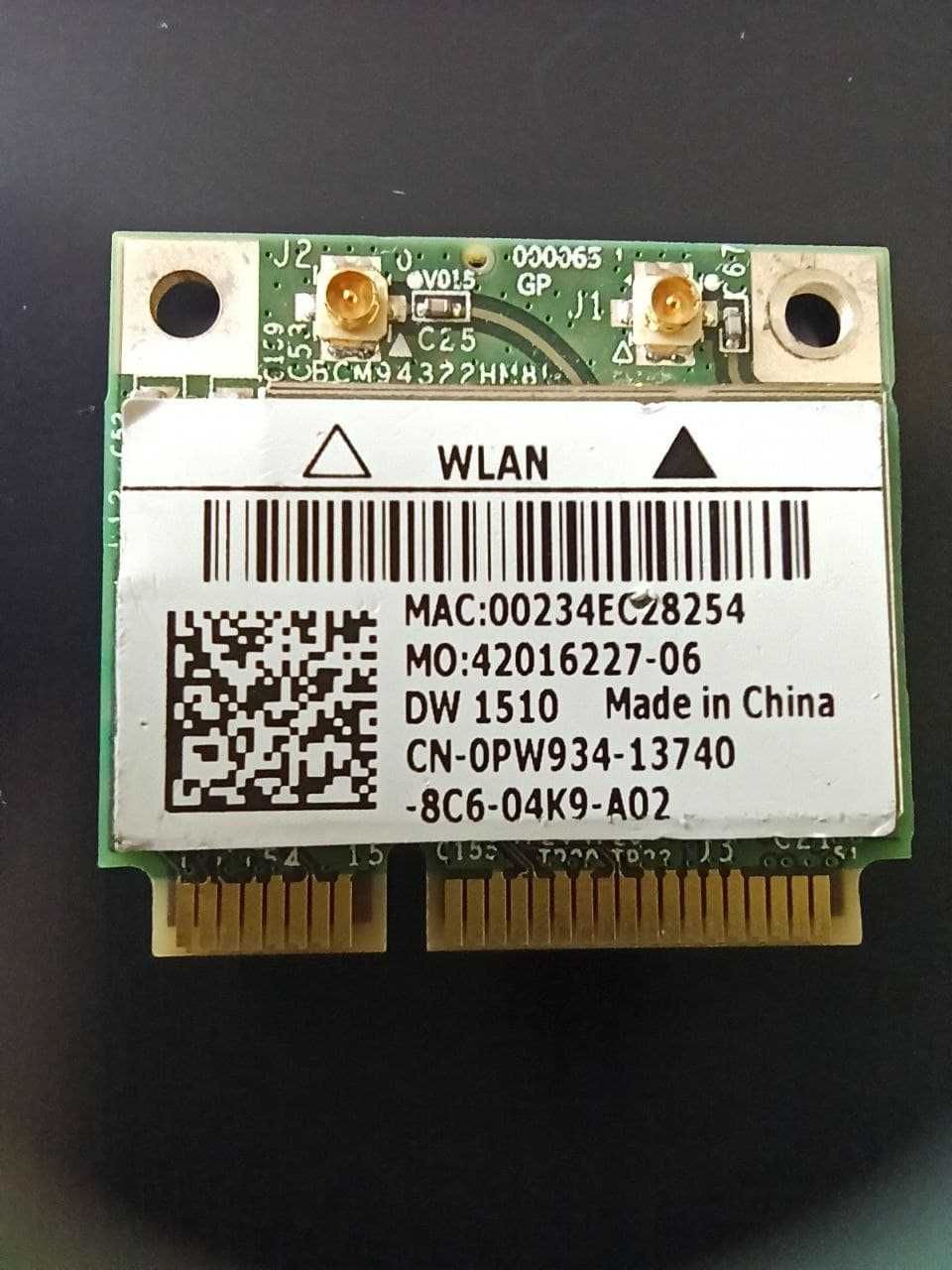 Placa Wifi Dell DW1510 AGN Bcm4322 Dual-Band N Pci-e Card 802.11a/b/g
