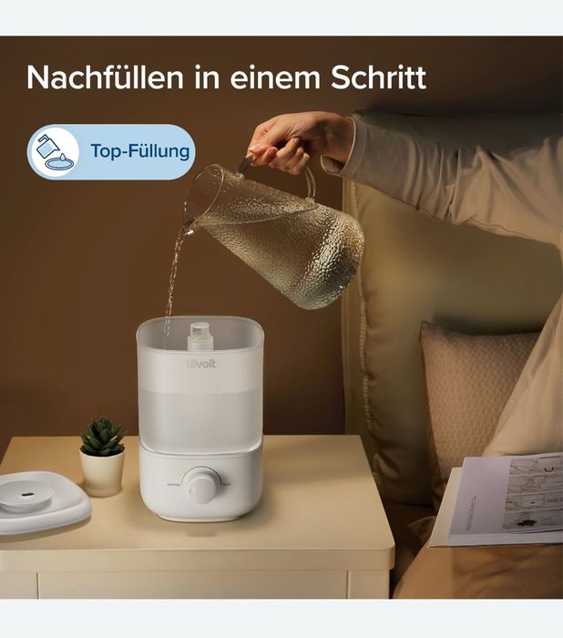 Umidificator LEVOIT Top-Fill, până la 25 de ore