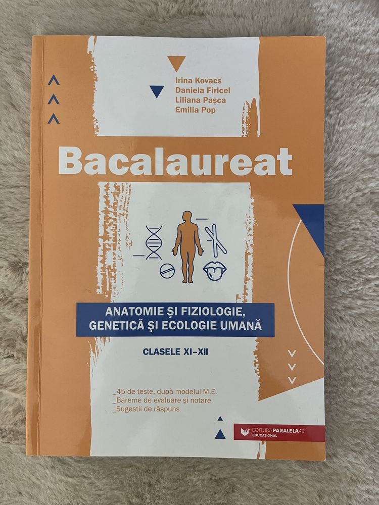 Vând culegere biologie pentru bacalaureat, clasele XI-XII