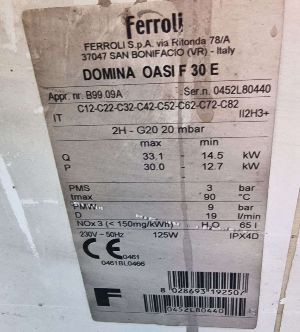 Ferroli Domina Oasi F30 E  Piese de schimb Reconditionate