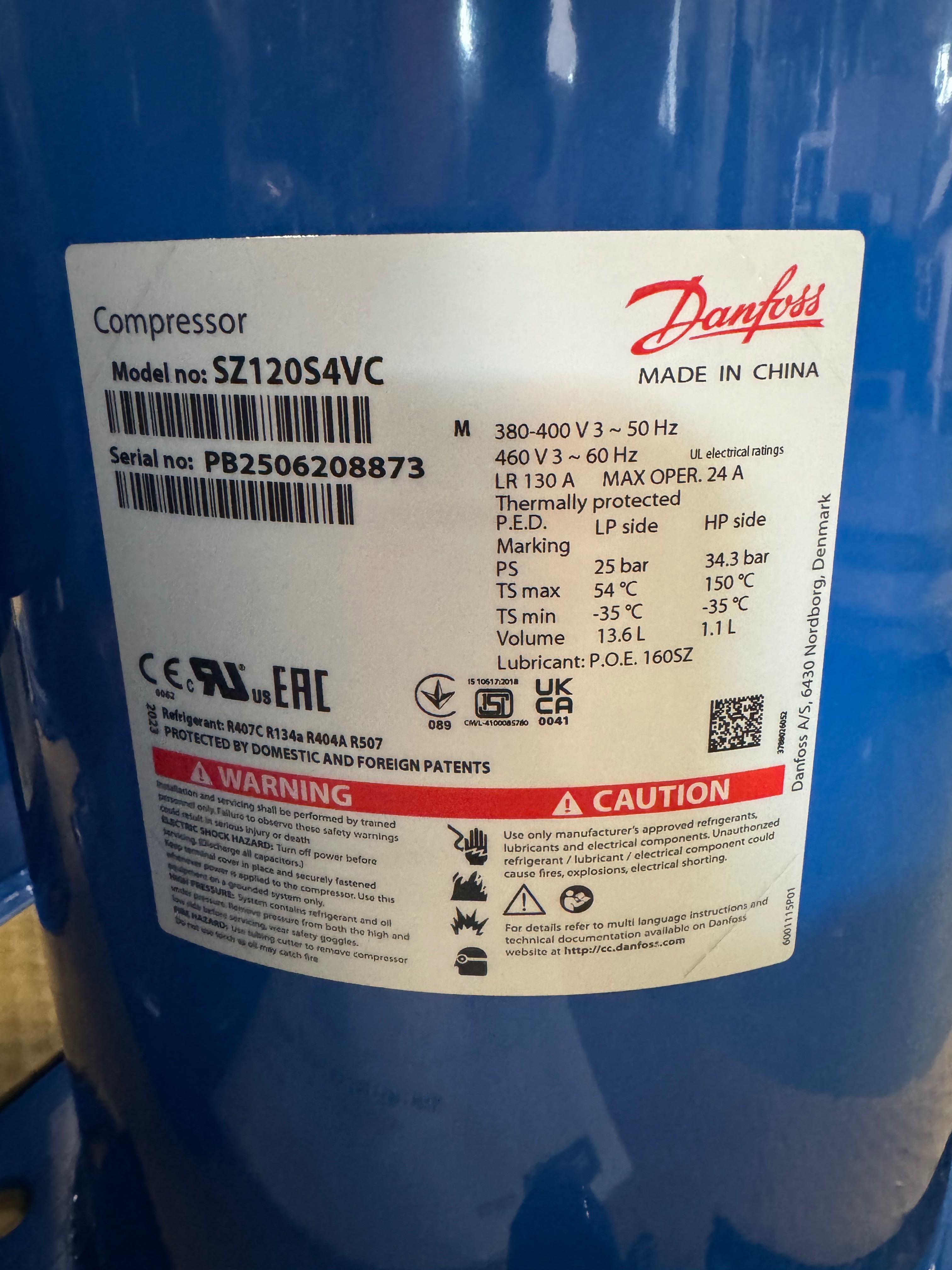 ТОП ЦЕНА‼️‼️‼️ Скрол компресор Danfoss SZ120S4VC