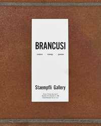Constantin Brancusi invitatie expoziție Staempfli 1960 New York USA