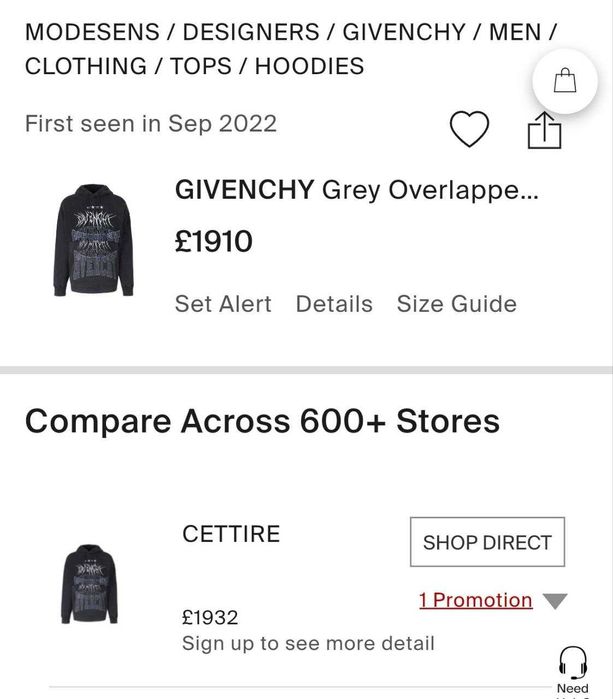 Мъжко Худи с качулка GIVENCHY