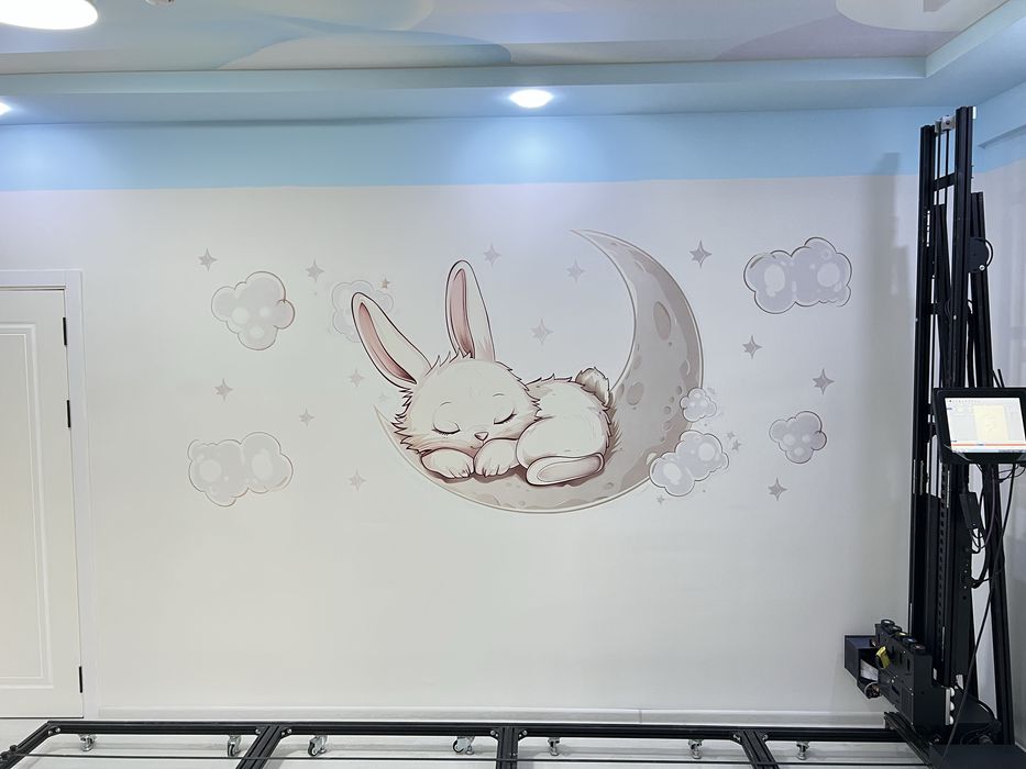 Devorga rasm chizish. Devorga robotprinter yordamida surat chizamiz!