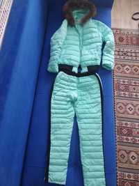 Зимний костюм бирюзовый