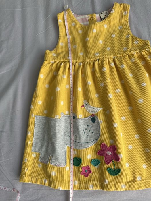 Sarafan catifea reiata Frugi 98 cm, 2-3 ani