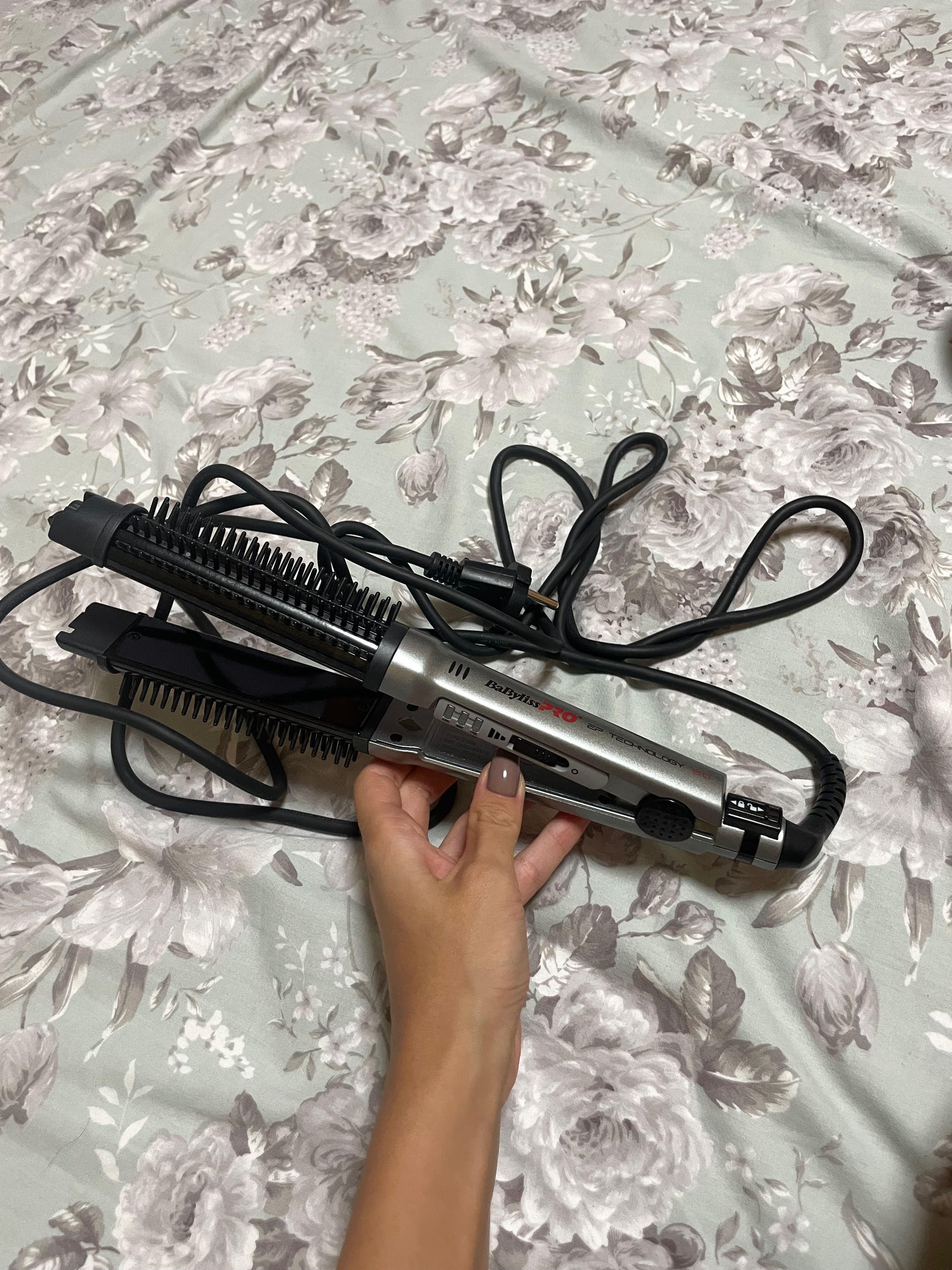 Babyliss PRO Hybrid преса и четка 2 в 1