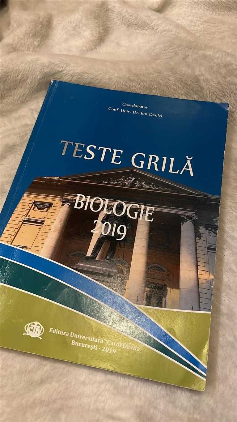 Teste grila Biologie Editura Carol Davila 2019