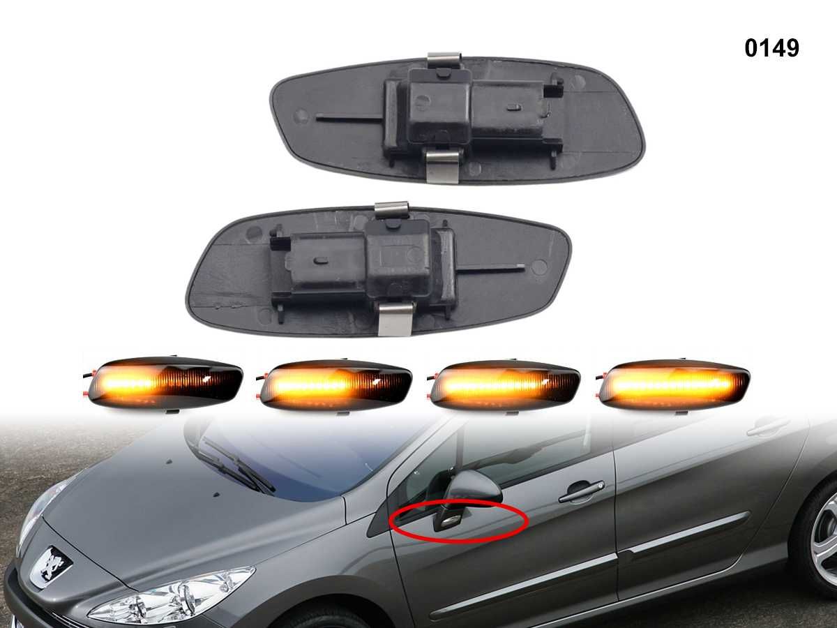 LED Lampi Semnalizatoare Dinamice Semnalizare Laterale Peugeot 207