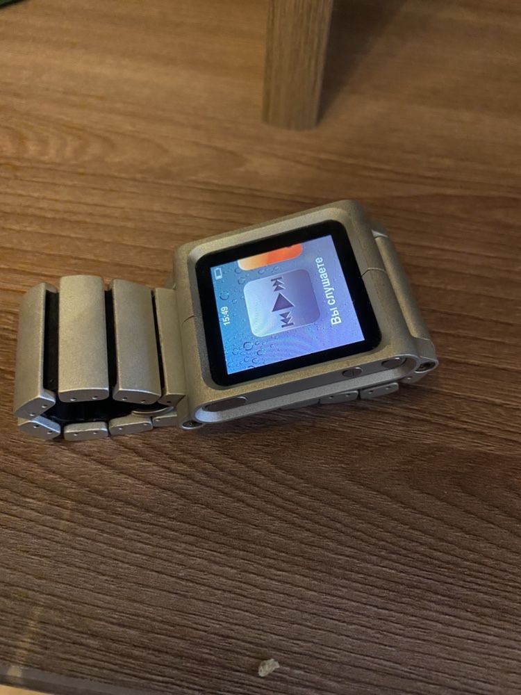 Часы плеер Apple Ipod nano  с алюминевым ремешком
