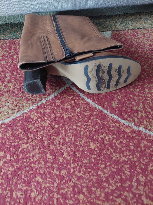 Cizme lungi din piele