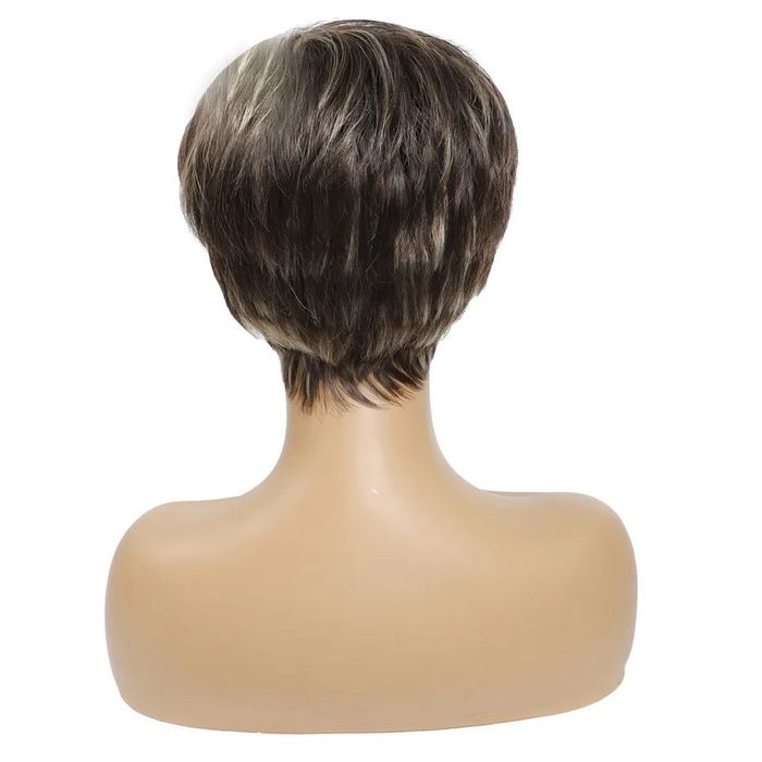 Peruca Z92 (Daira-Shop.ro) Satena Scurta Castanie Breton Suvite blonde