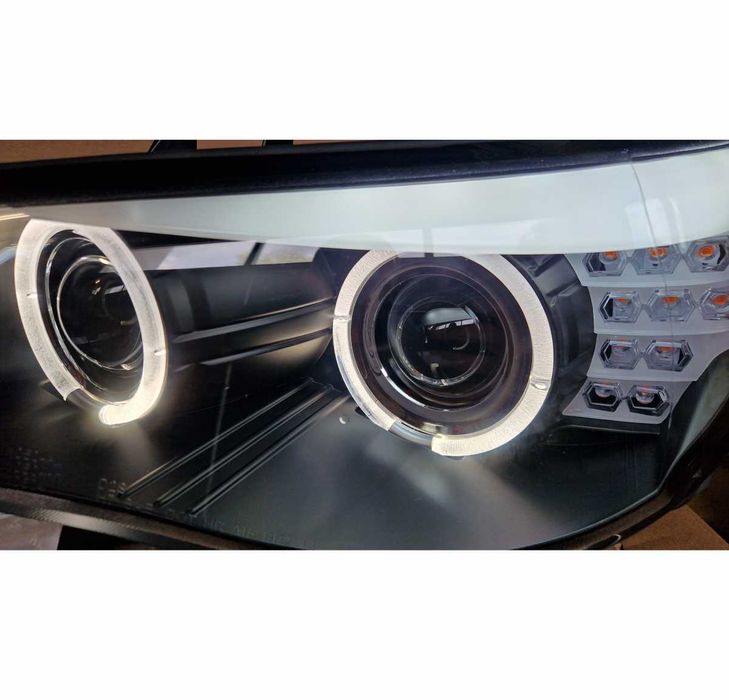 Фарове БМВ Е60 ЛЕД двойни лупи LED BMW E60 2005 -2007г D1S CCFL Тунинг