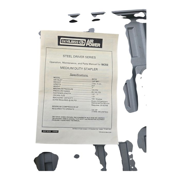 Pistol cuie, capse Devilbiss