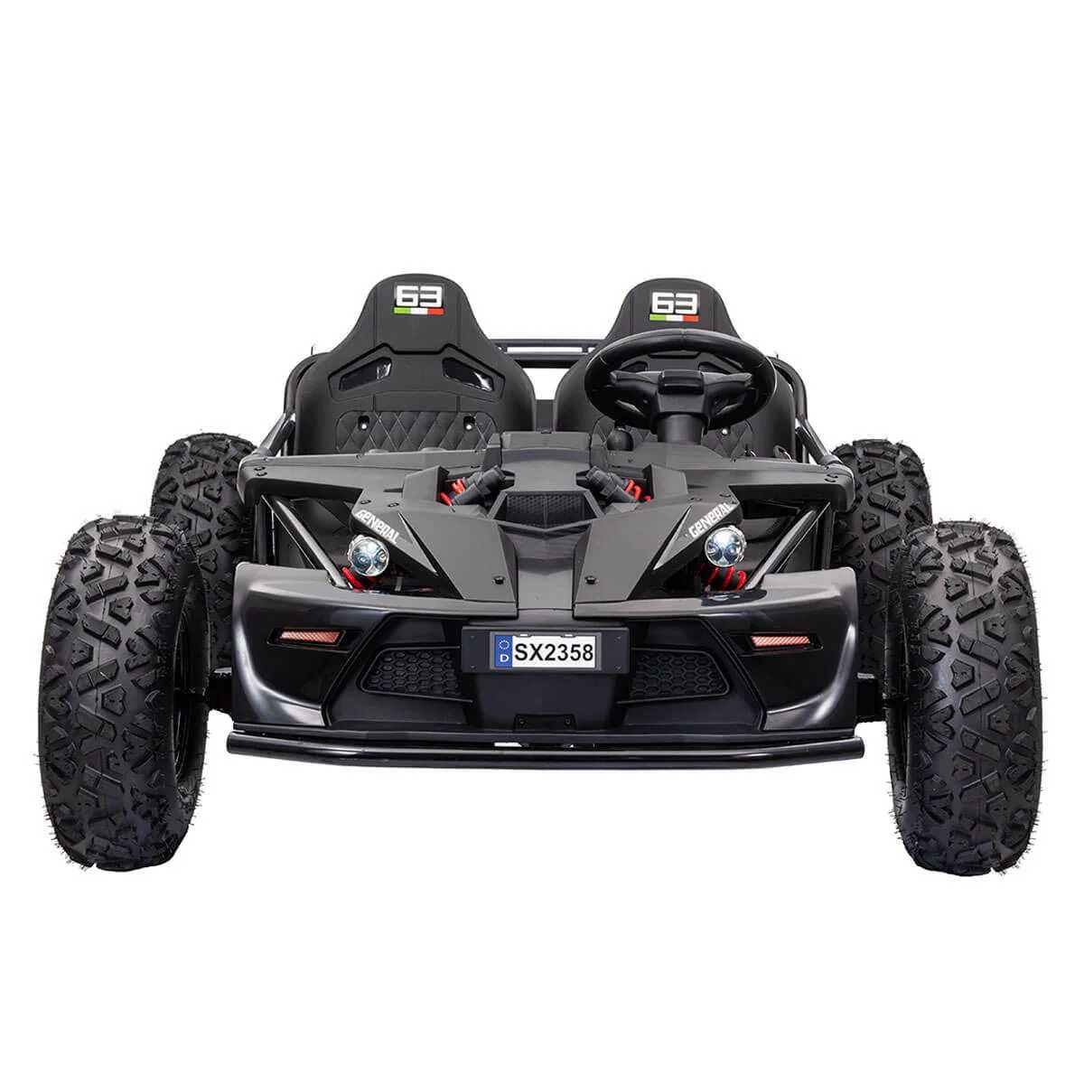 Buggy electric pentru 2 copii Kinderauto BJSX2358, 800W 48V 20Ah Black