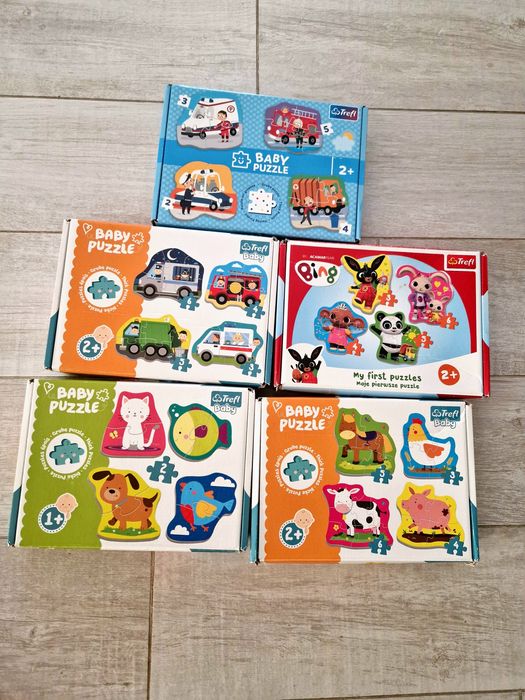 Puzzle 2 ani cu 2 3 4 5 6 piese