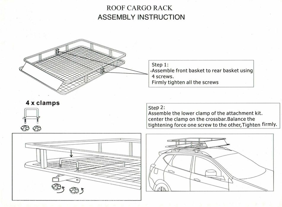 Portbagaj plafon auto metalic 100kg