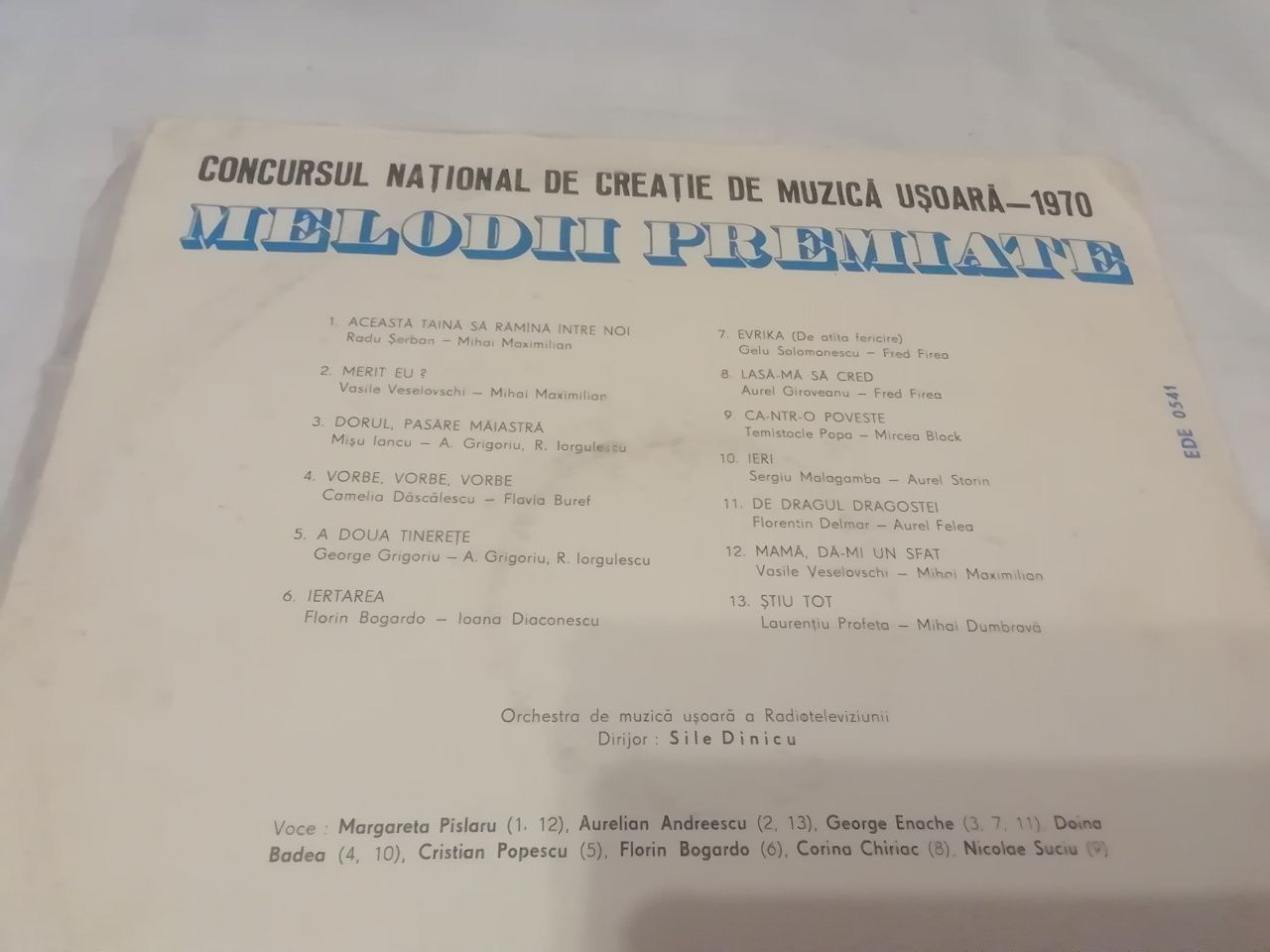 Vinil Mamaia '75(balada pentru acest pământ)/concurs de creație 1970