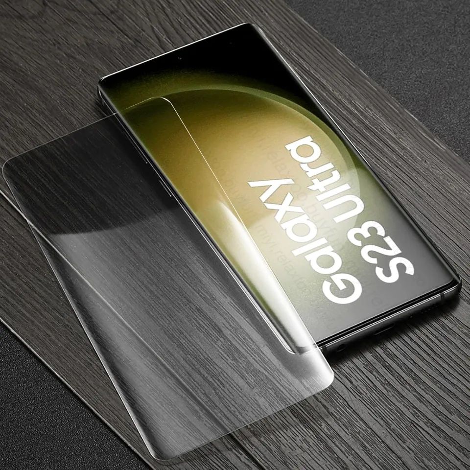 Samsung Galaxy S25 S24 S23 Ultra Plus / UV Full Glue Стъклен протектор