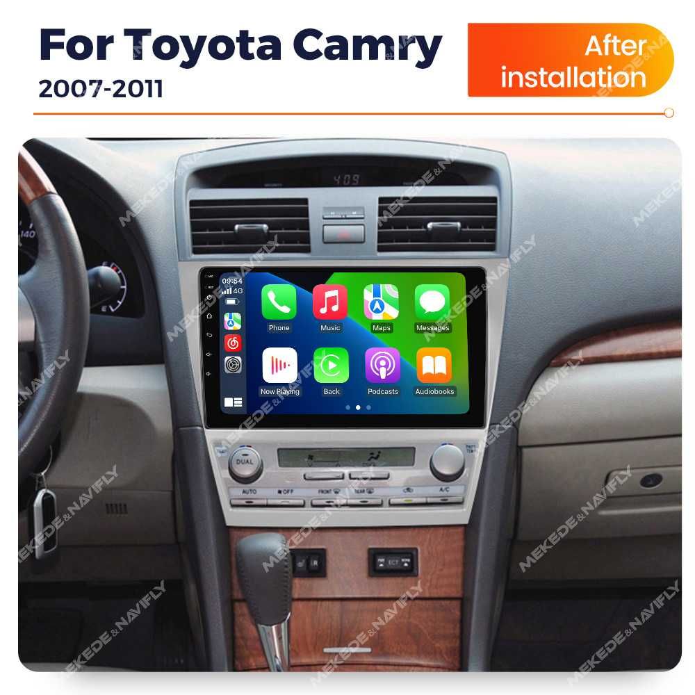 Navigatie Android 13 TOYOTA CAMRY 2007 - 2011 1/8 Gb CarPlay + CAMERA