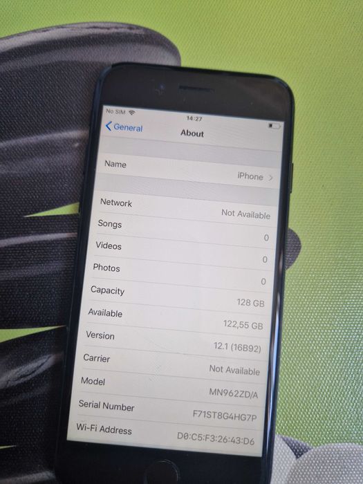 Vând iPhone 7 Black cu probleme, 128GB 90% baterie