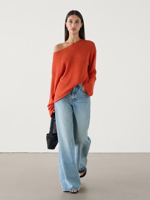 Massimo Dutti Boat Neck Knit Sweater