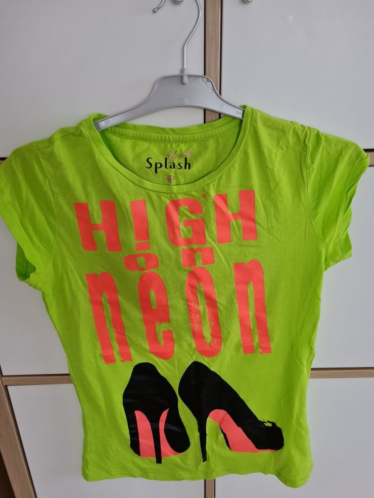 Tricou verde neon
