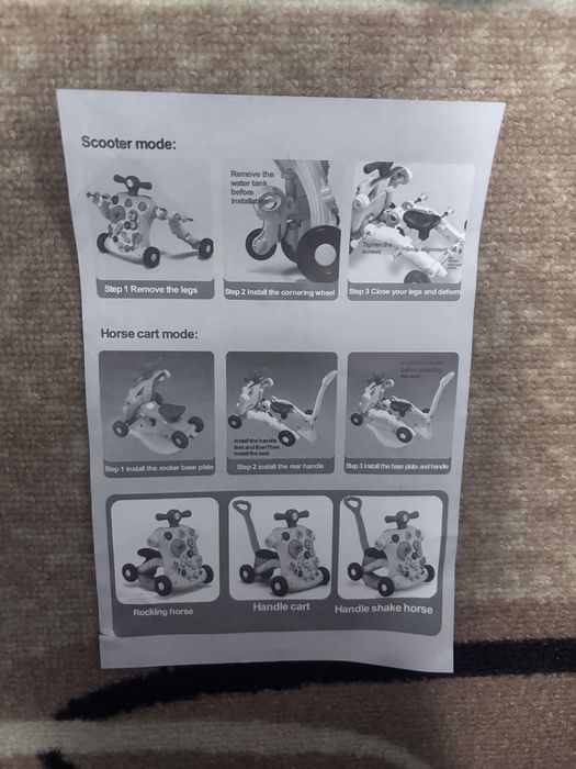 Уокър/проходилка Huanger Baby Play 5 в 1