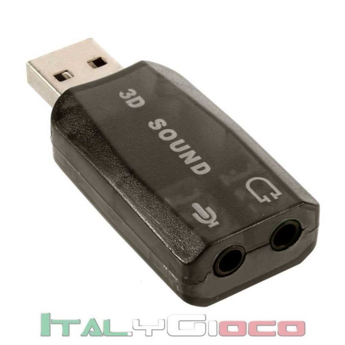 Placa sunet USB externa PC, Laptop - adaptor Usb - sunet, microfon DJ