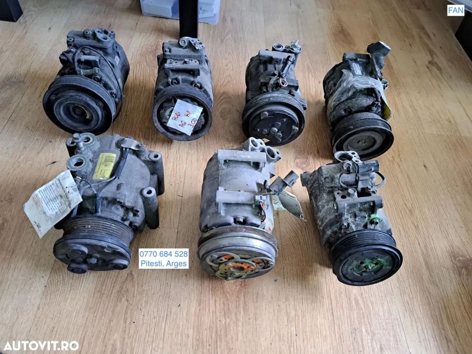 Compresor clima ac aer conditionat climatronic climatizare Audi A4 A6 A8 Volkswagen VW Phaeton Alfa Romeo Fiat Stilo Bravo Lancia Toyota Rav 4 Mitsubishi Pajero