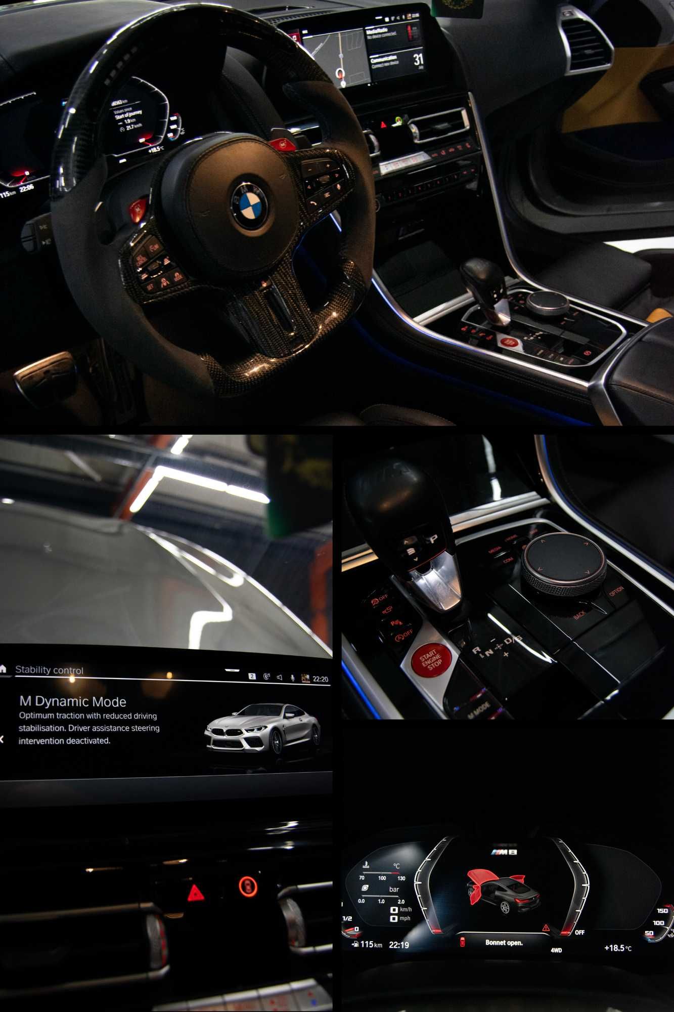 BMW M8 Competition • 800CP • B&W • Akrapovič