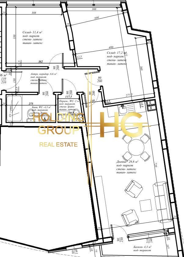 Продава се Тристаен апартамент в Варна, Операта - 100 кв.м за 2095 €/кв.м - Снимка #1
