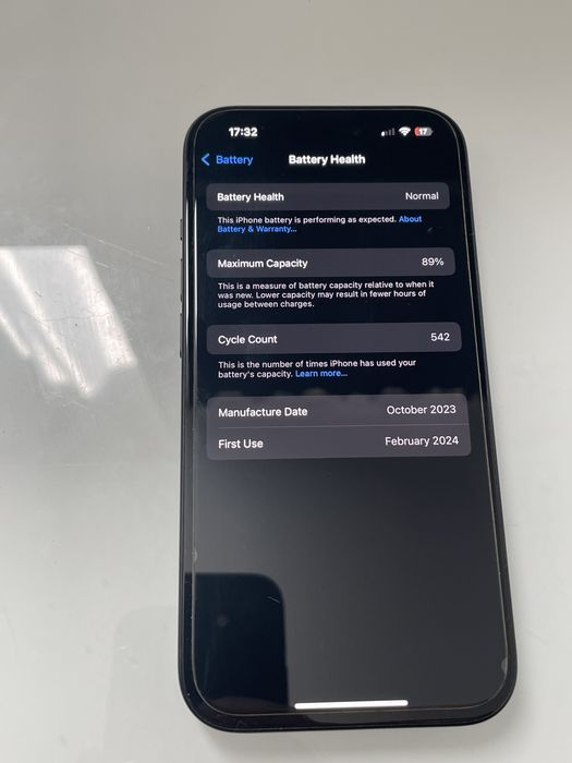 iPhone 15 - 128gb negru - garantie februarie 2026