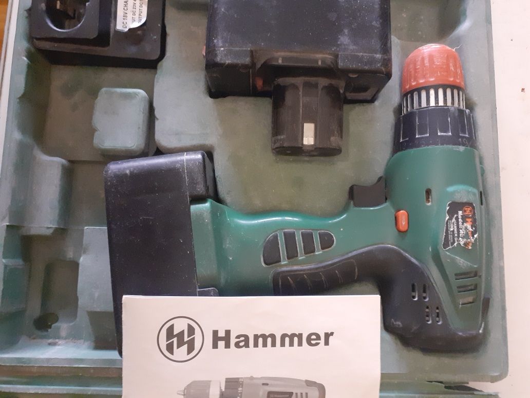 Продаётся шуроповерт HAMMER  б/у.
