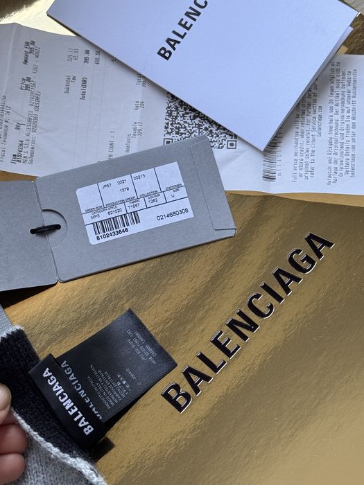 Balenciaga шал 100% вълна Оригинал!