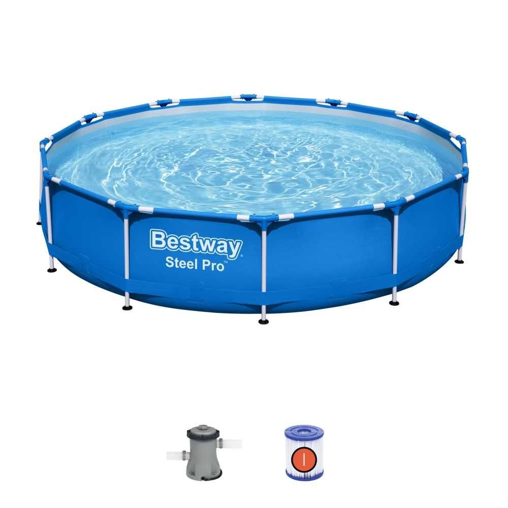 Басейн с конструкция и ел.помпа BESTWAY - ( 3.96 х 0.84 м. ), 5612 Е