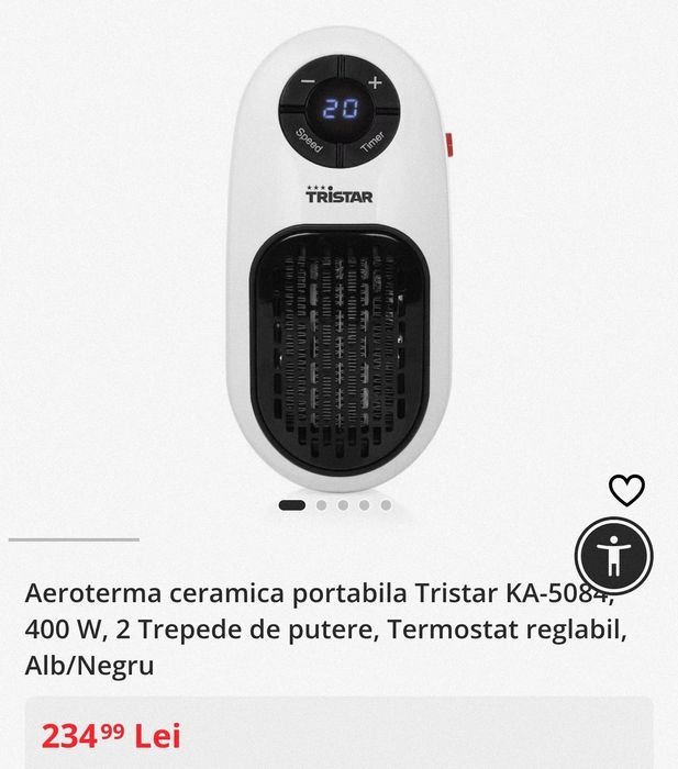 Mini Radiator Tristar Aeroterma 400W