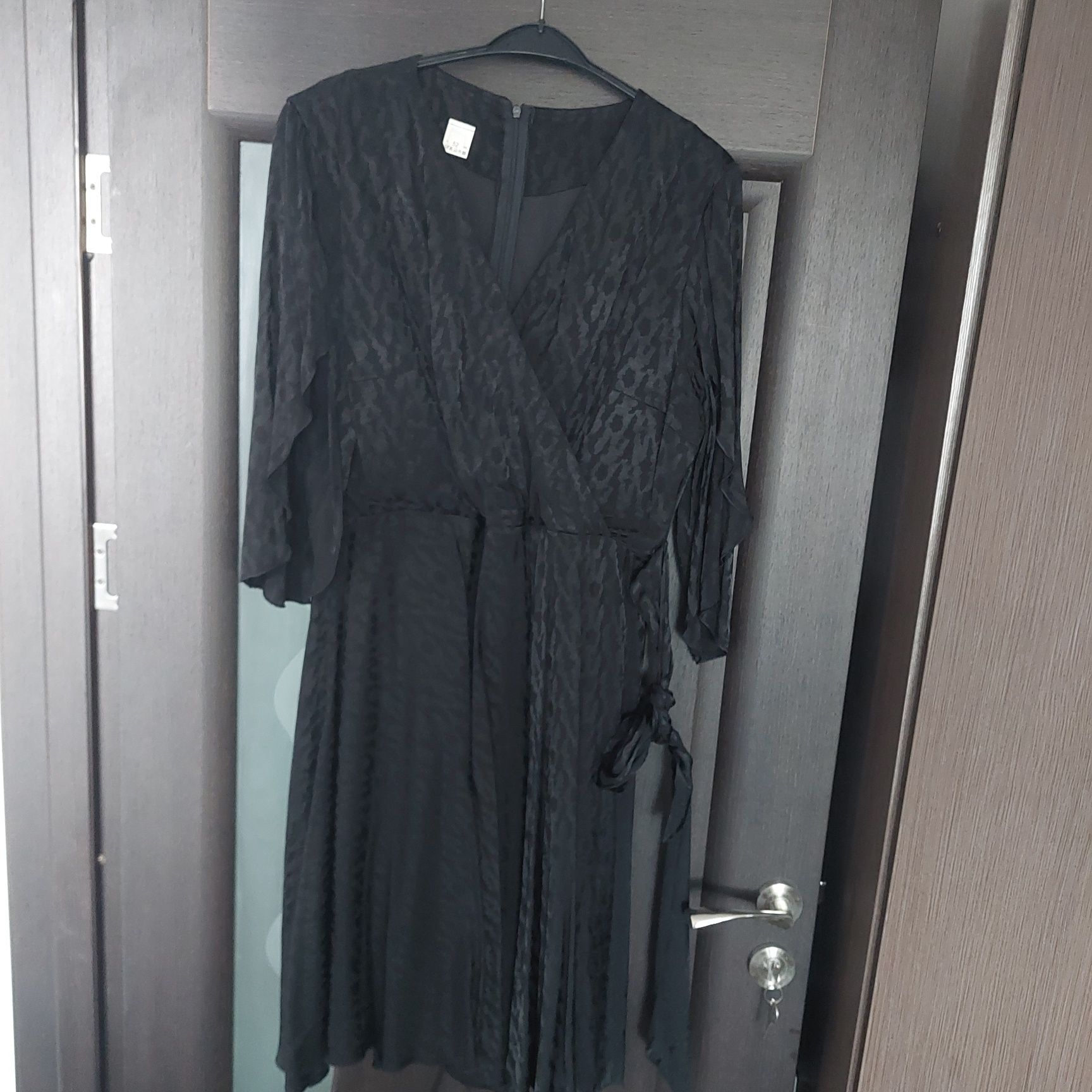 Rochiță neagra animal print - xxl