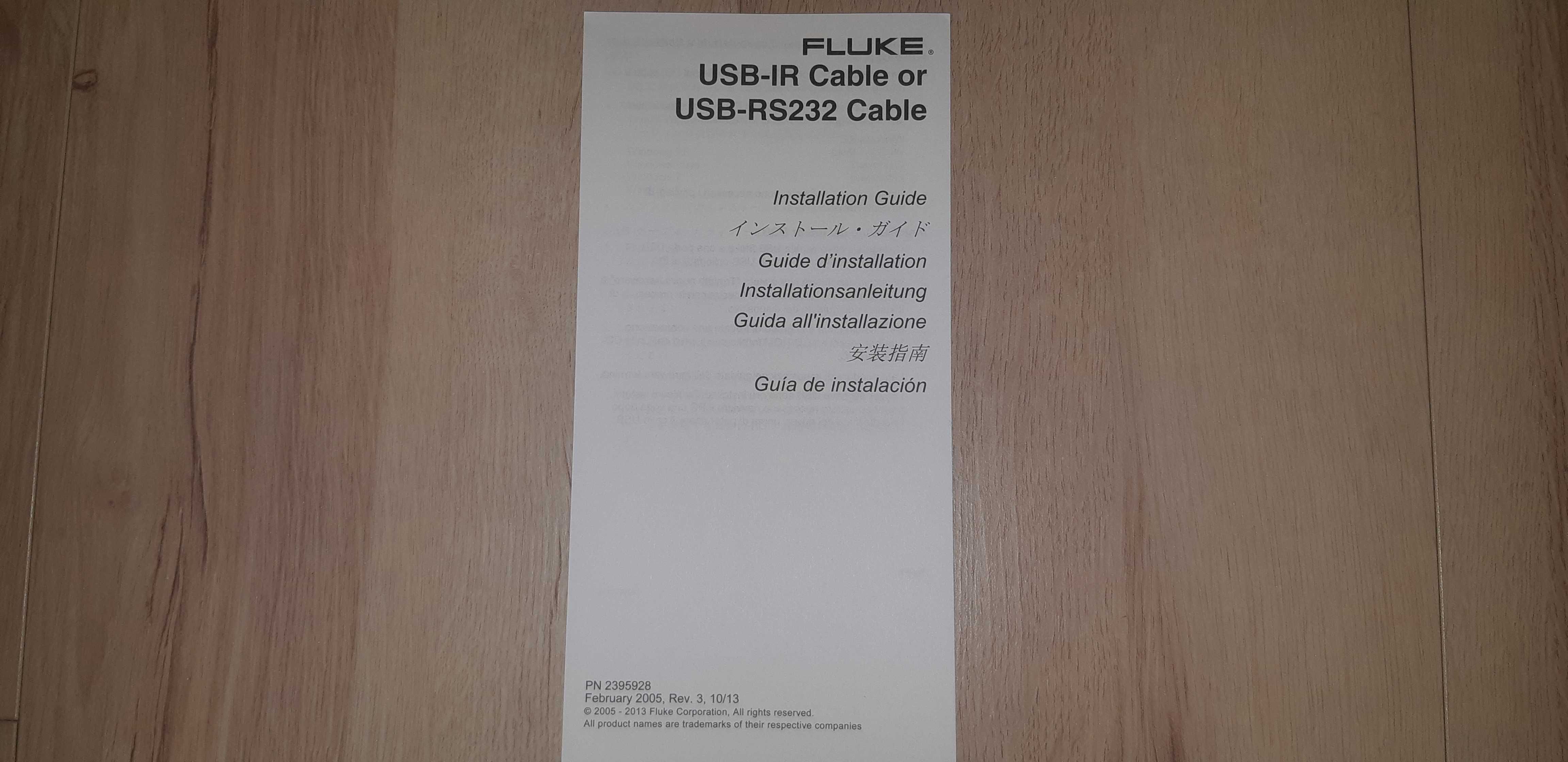 FLUKE OC4USB Cablu transfer date IR