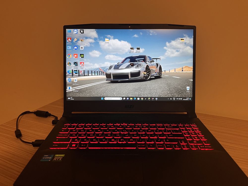 Гейминг лаптоп MSI - Katana GF66, 15.6", FHD, i5, RTX3060, черен