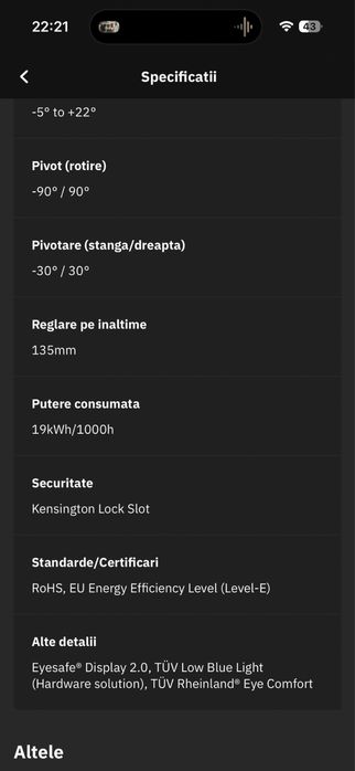Vând Monitor gaming Lenovo Legion RF25f-30