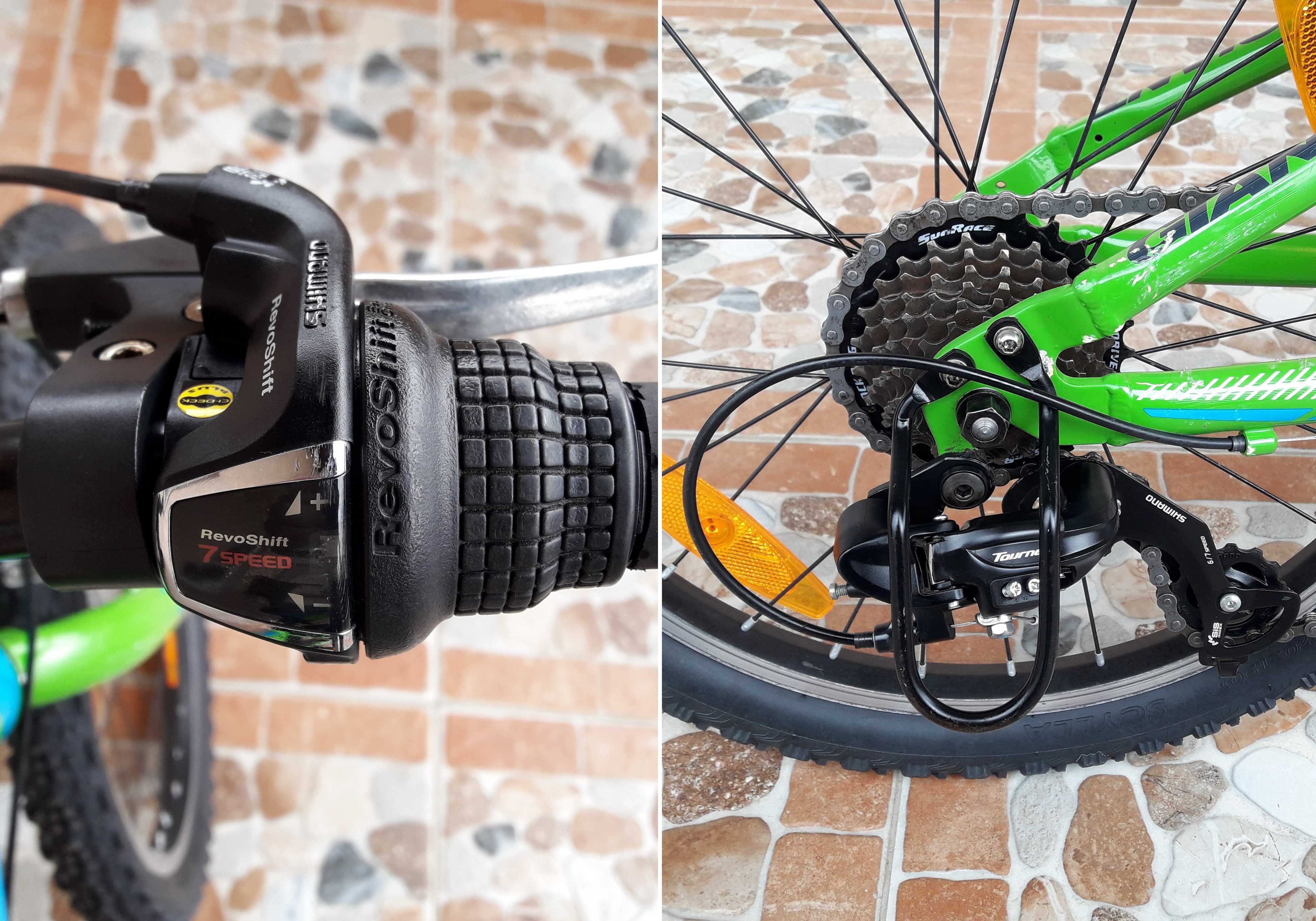 Bicicletă pentru copii 20’ Giant XTC JR MTB, 7 viteze ALUMINIU - verde