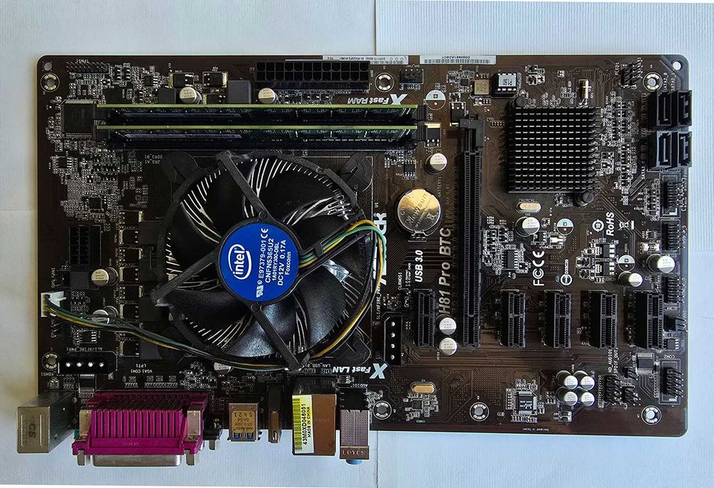 Комплект дъно, процесор и рам ASROCK h81 Pro + Celeron G1840 + 8Gb Ram