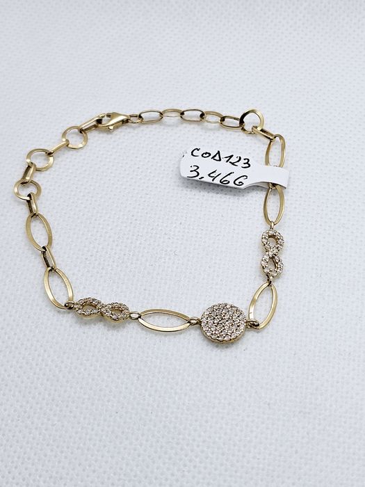 Vand bratara dama din aur 14 k 3.46 g cod 123