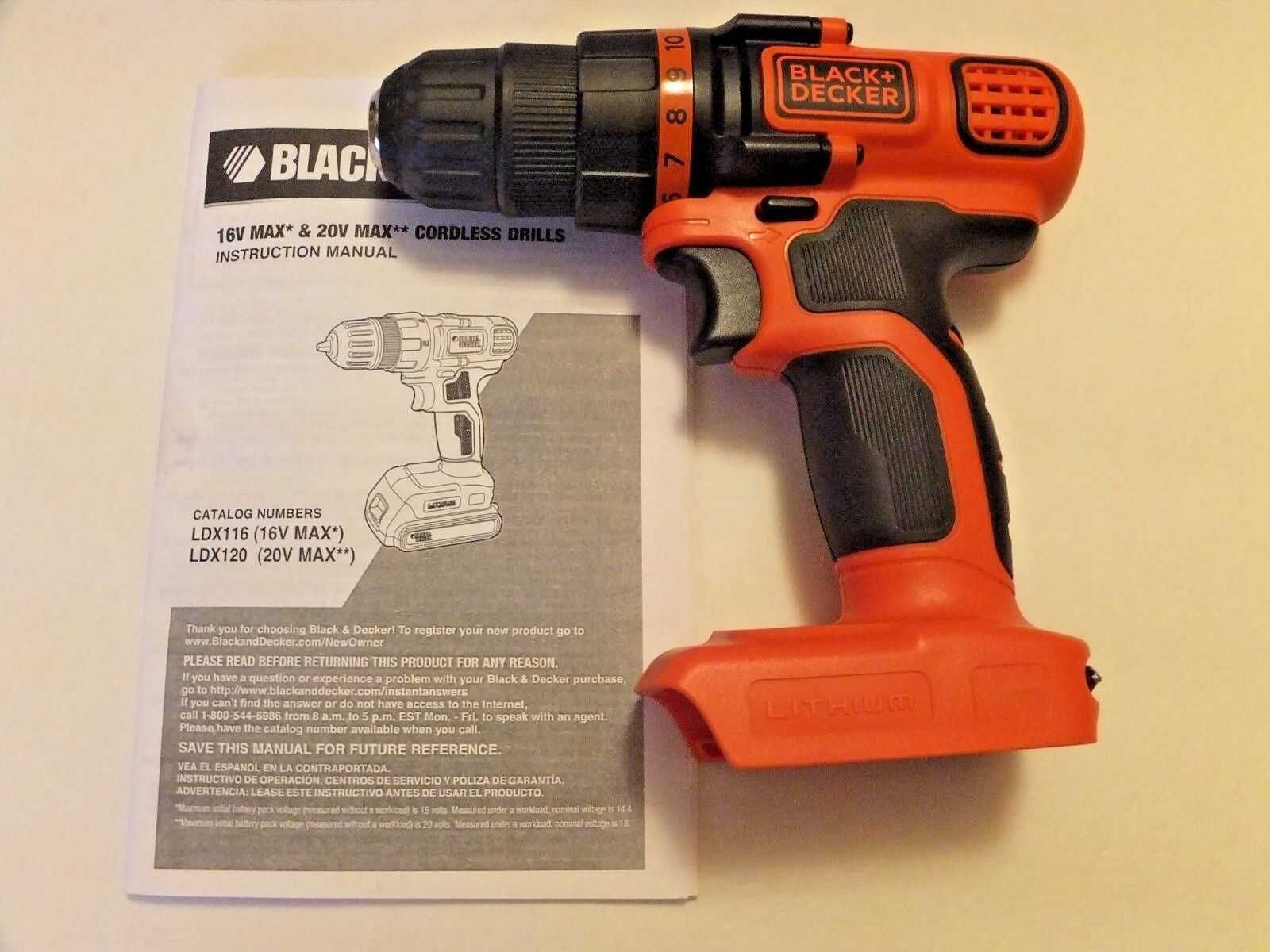 Шуруповёрт Black & Decker 20V Max LDX120 (Original USA)