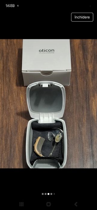 Aparat auditiv Bernafon Oticon Power Plus BTE Nevara + cutie + oliva
