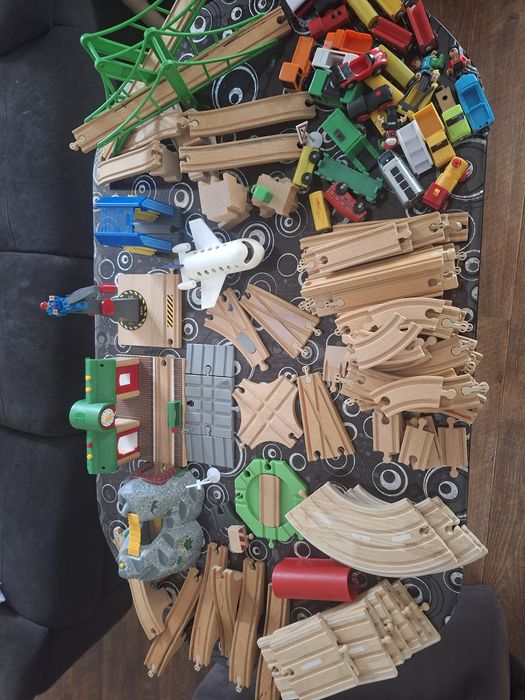 Дървено влакче детско