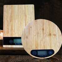 Бамбукови електронни везни до 5кг/ кухненски кантар за претегляне