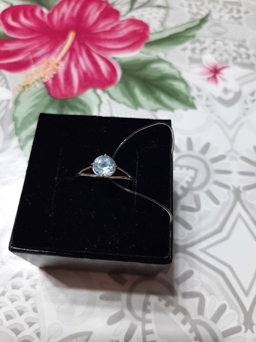 Кольцо от ЭПЛ с натуральным камнем Топаз..