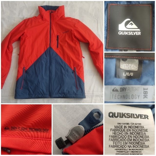 Geaca Quiksilver DryFlight 10 000mm mărime L bărbat Sky snowboard ski